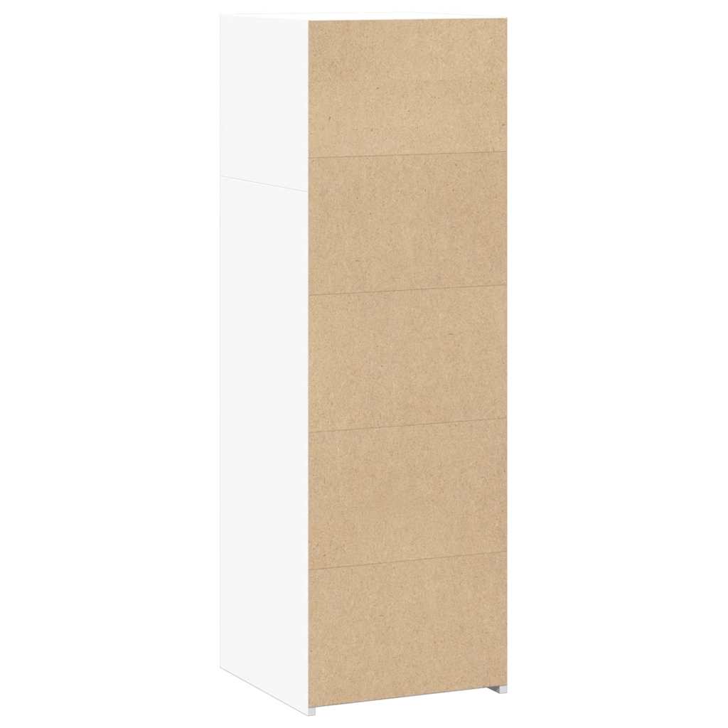 Hylle hvit 40x41x124 cm konstruert tre