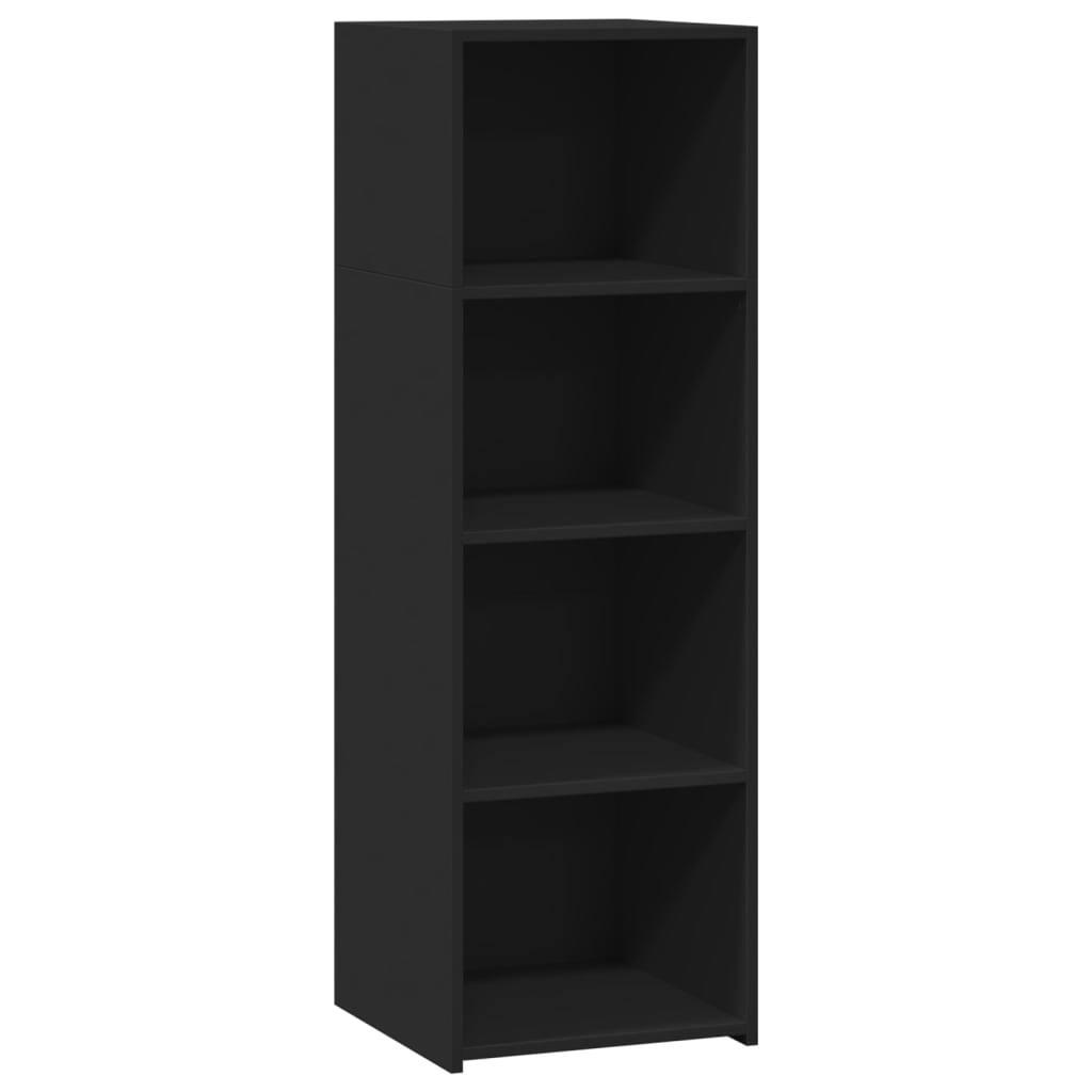 Hylle svart 40x41x124 cm konstruert tre