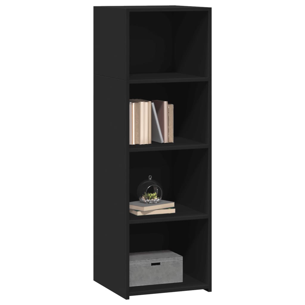 Hylle svart 40x41x124 cm konstruert tre