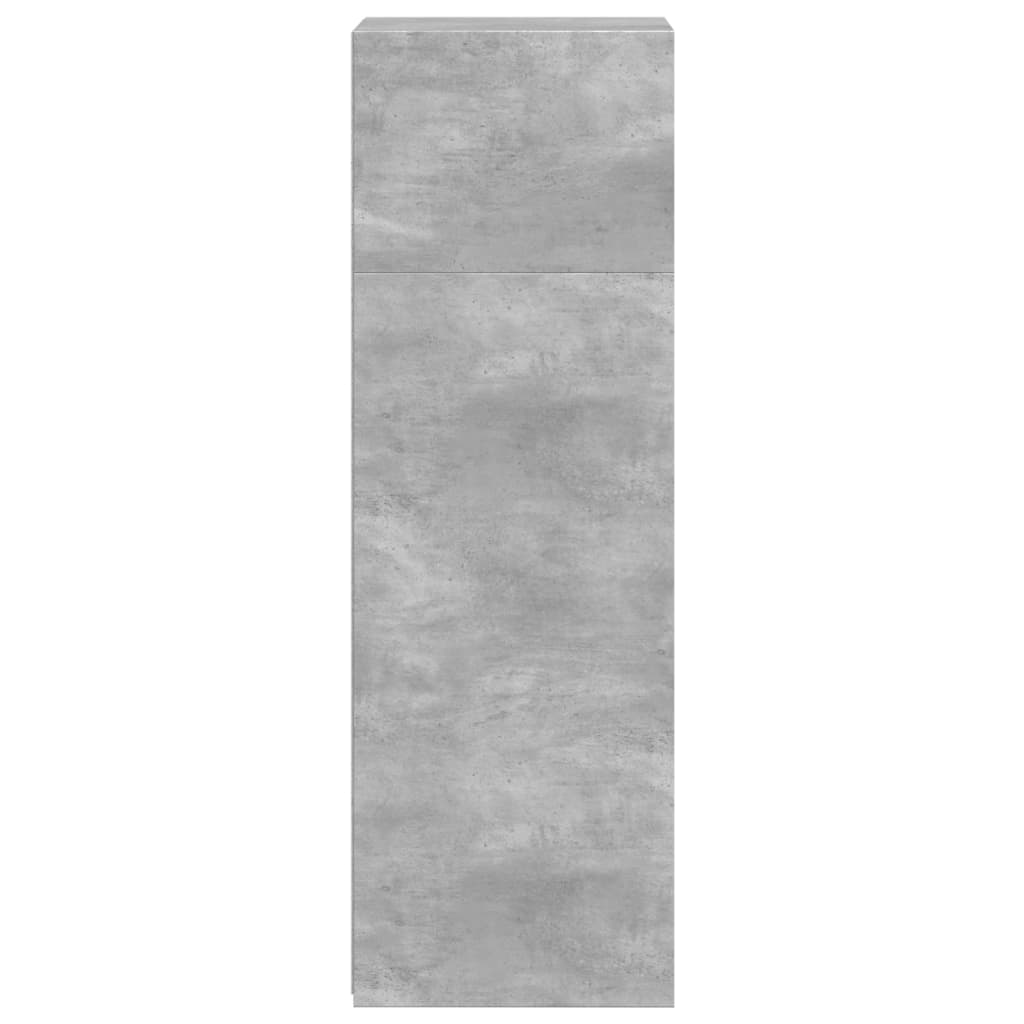 Hylle betonggrå 40x41x124 cm konstruert tre