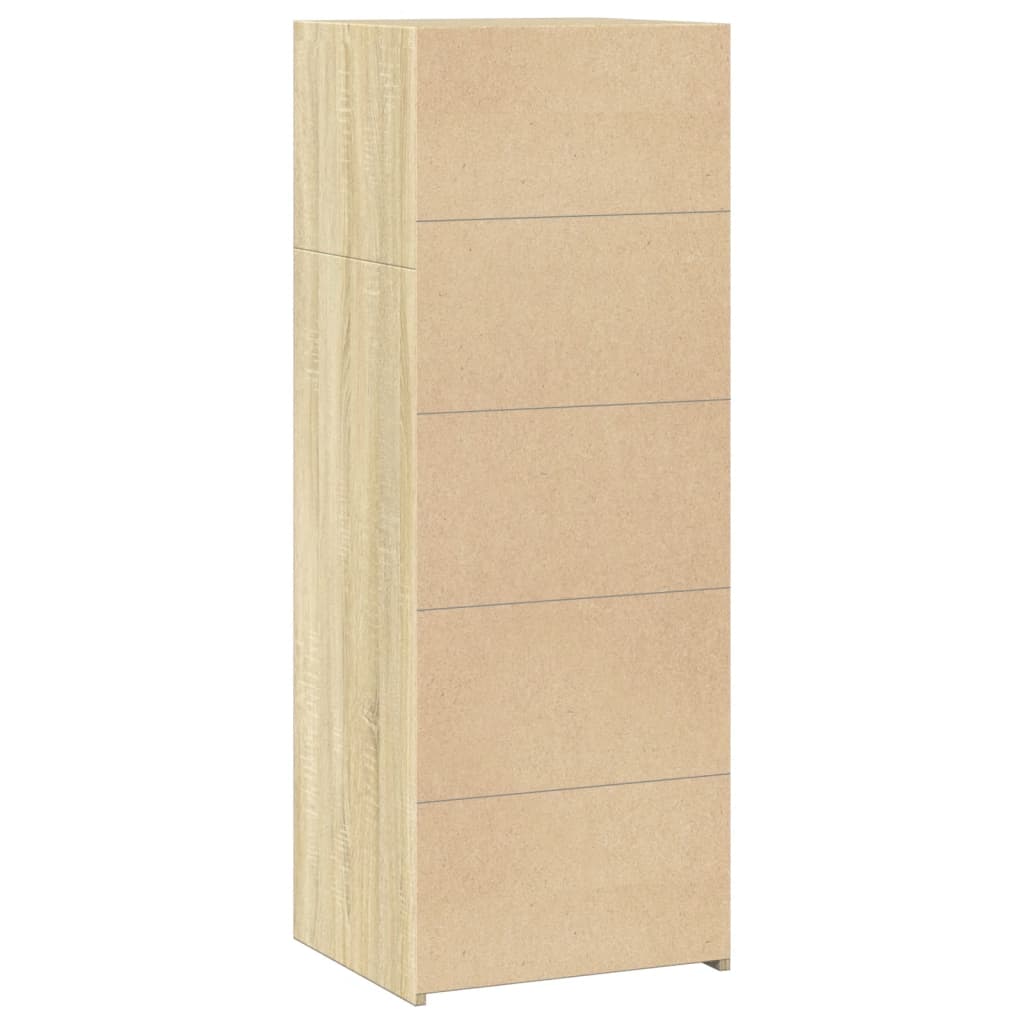 Hylle sonoma eik 45x41x124 cm konstruert tre