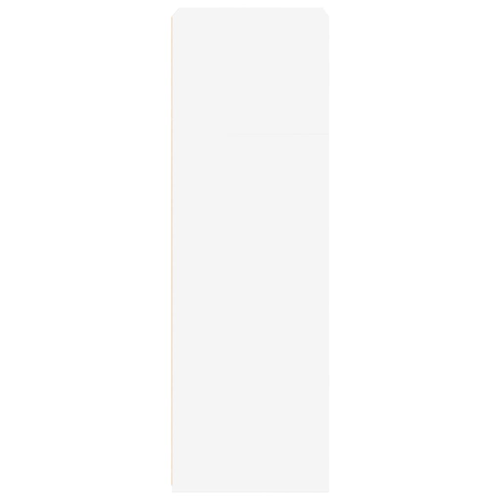 Hylle hvit 50x41x124 cm konstruert tre