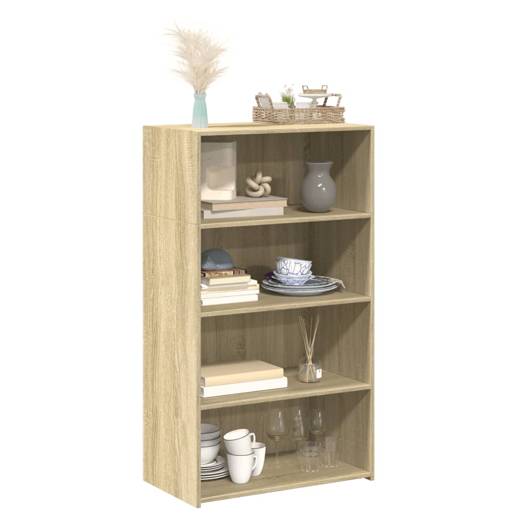 Hylle sonoma eik 70x41x124 cm konstruert tre