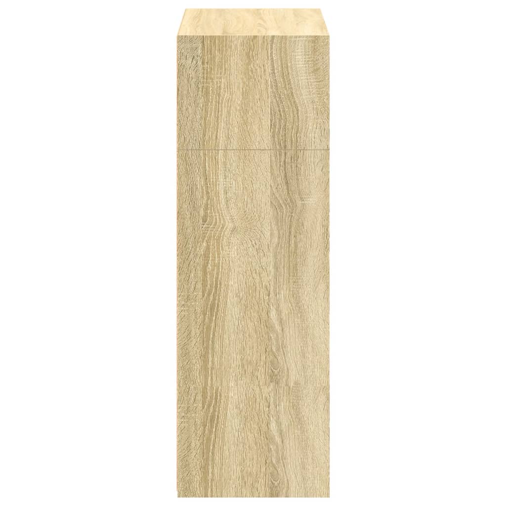 Hylle sonoma eik 70x41x124 cm konstruert tre
