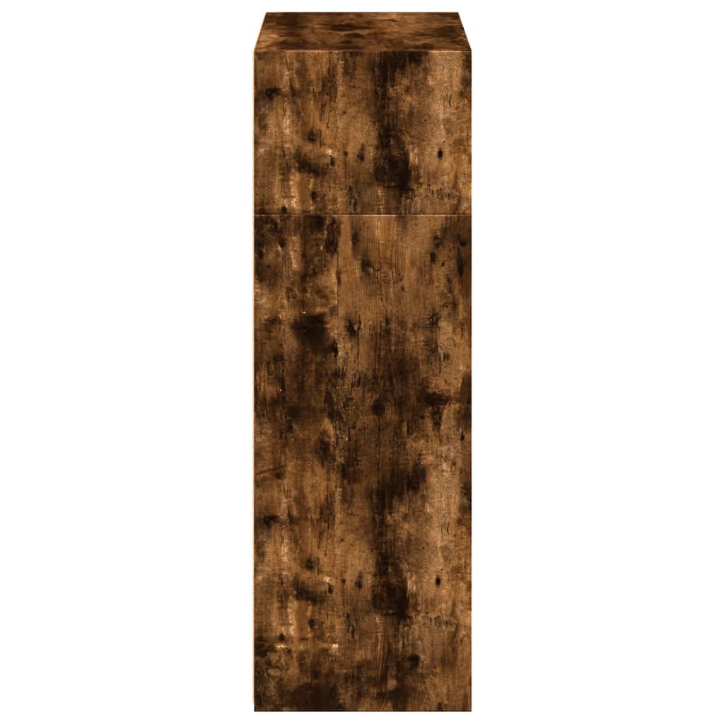 Hylle røkt eik 70x41x124 cm konstruert tre
