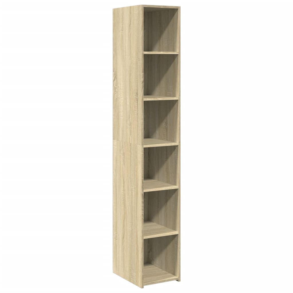 Hylle sonoma eik 30x41x185 cm konstruert tre