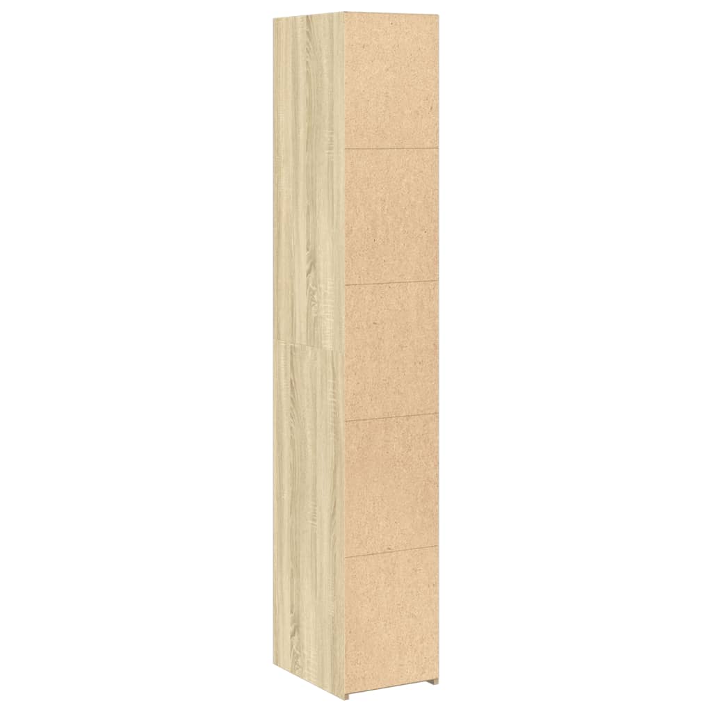 Hylle sonoma eik 30x41x185 cm konstruert tre