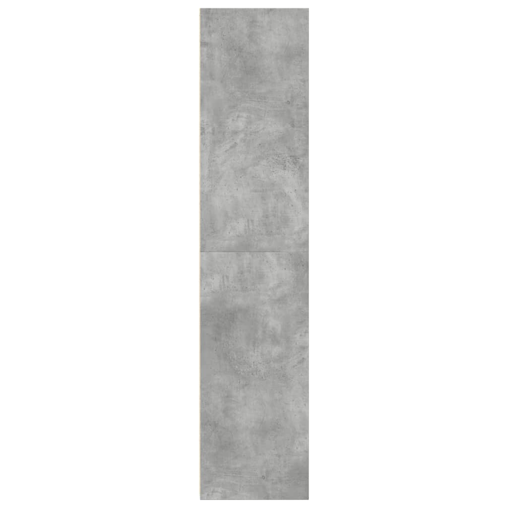 Hylle betonggrå 30x41x185 cm konstruert tre