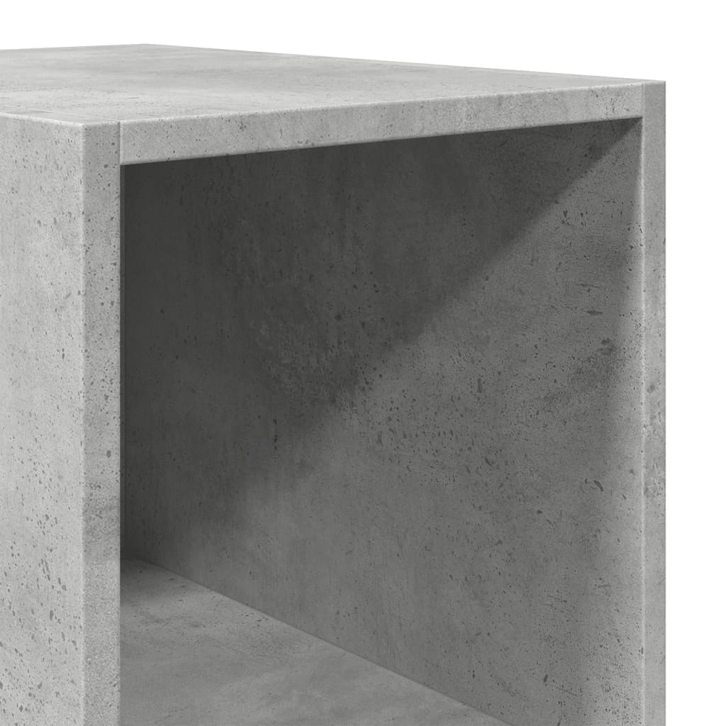 Hylle betonggrå 30x41x185 cm konstruert tre