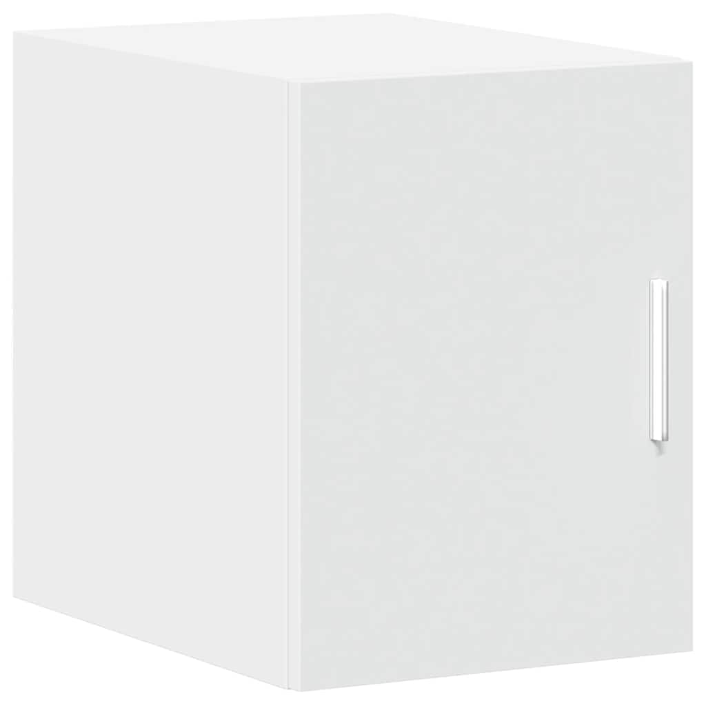 Smalt oppbevaringsskap hvit 30x42,5x225 cm konstruert tre vidaXL