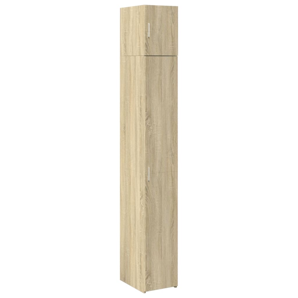 Smalt oppbevaringsskap sonoma eik 30x42,5x225 cm konstruert tre