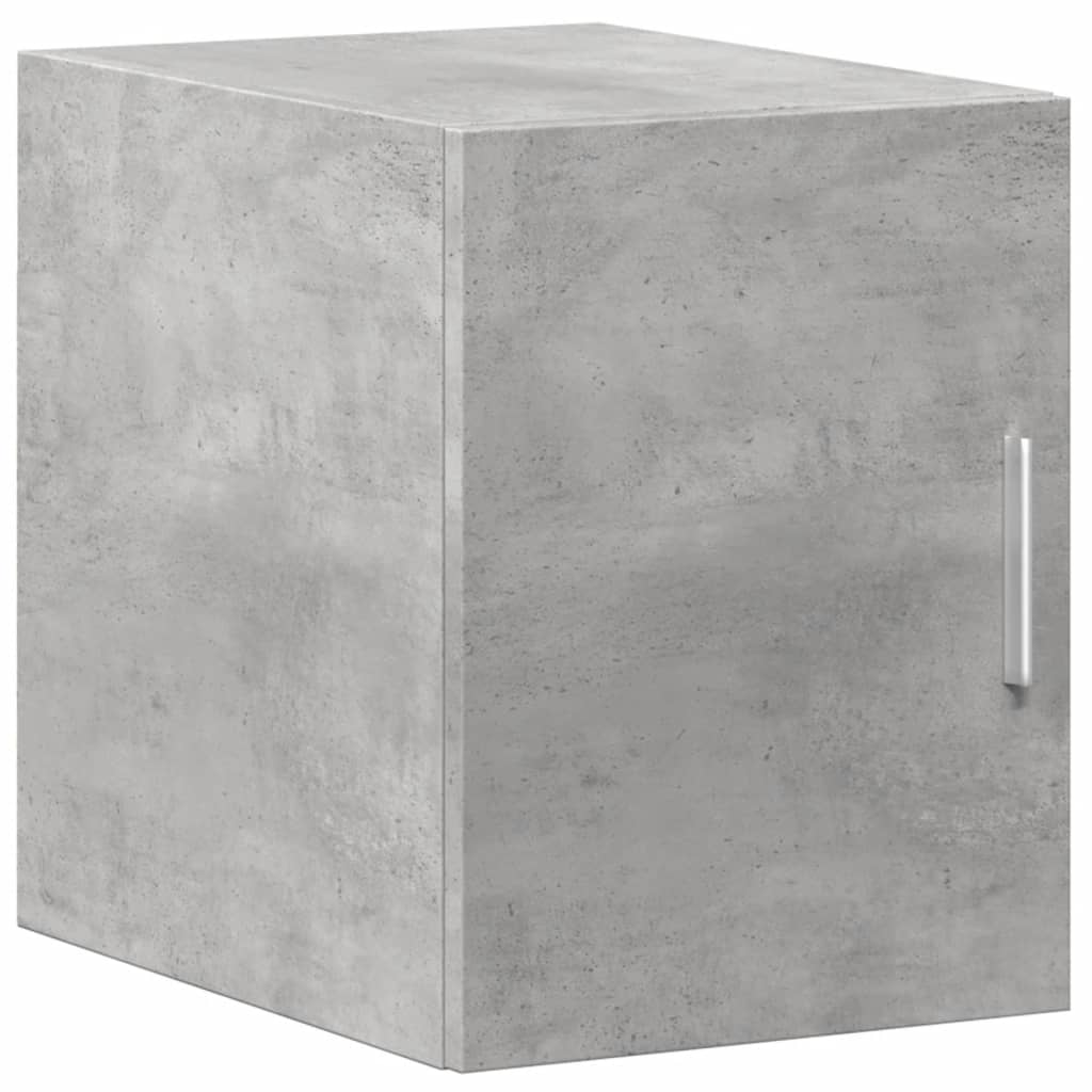 Smalt oppbevaringsskap betonggrå 30x42,5x225 cm konstruert tre