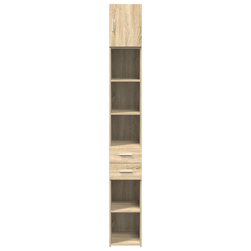 Smalt oppbevaringsskap sonoma eik 30x42,5x225 cm konstruert tre