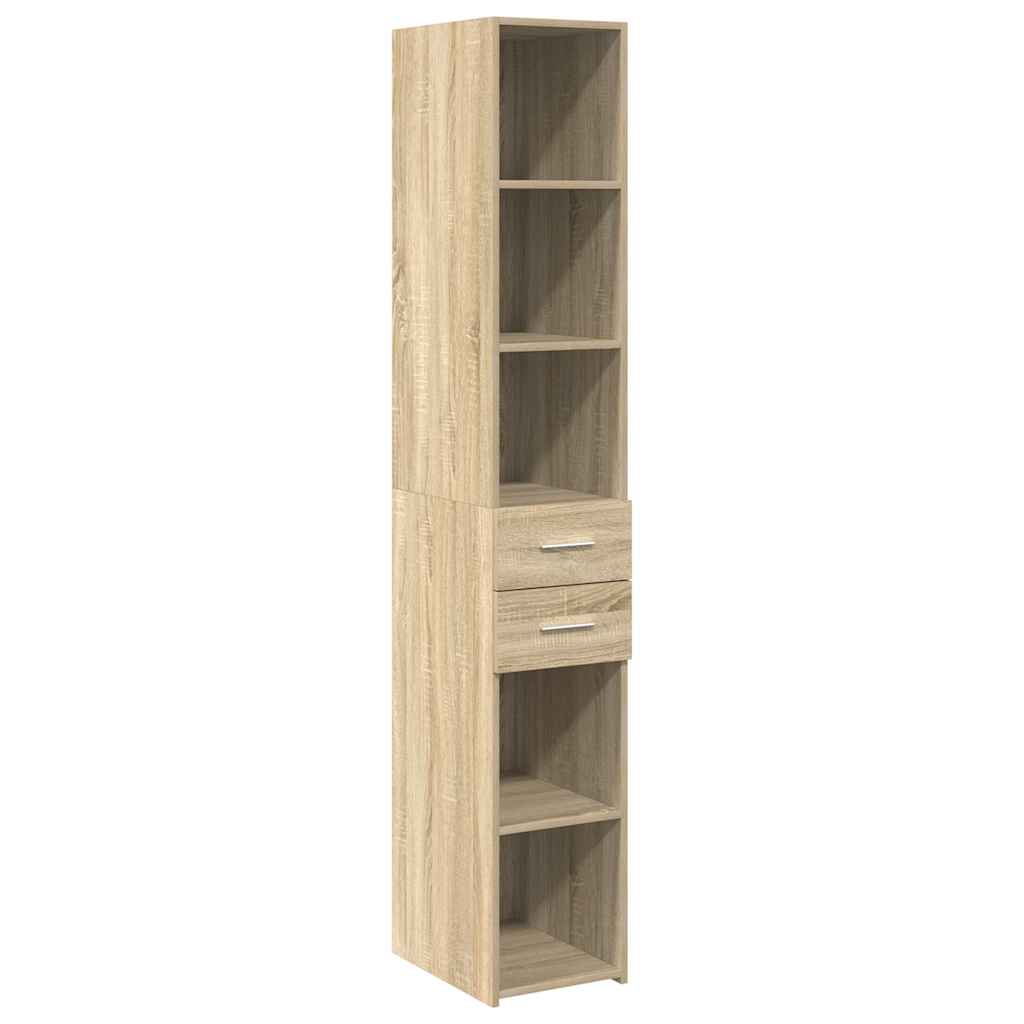 Smalt oppbevaringsskap sonoma eik 30x42,5x225 cm konstruert tre