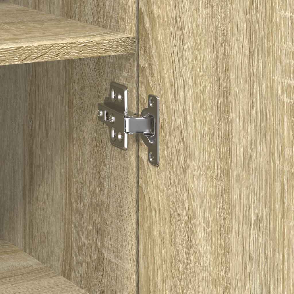 Smalt oppbevaringsskap sonoma eik 50x42,5x225 cm konstruert tre