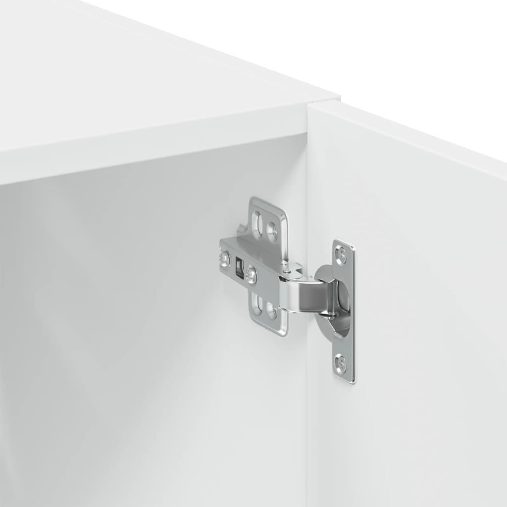 Oppbevaringsskap hvit 70x42,5x225 cm konstruert tre vidaXL