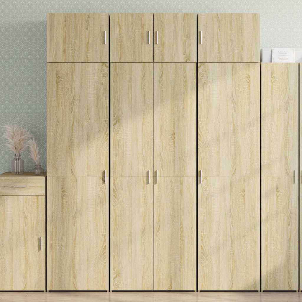 Oppbevaringsskap sonoma eik 70x42,5x225 cm konstruert tre vidaXL
