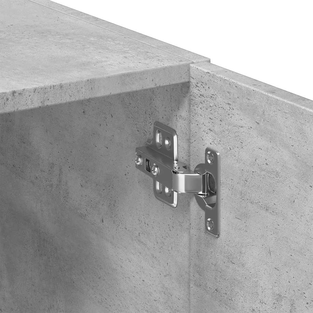 Oppbevaringsskap betonggrå 70x42,5x225 cm konstruert tre vidaXL