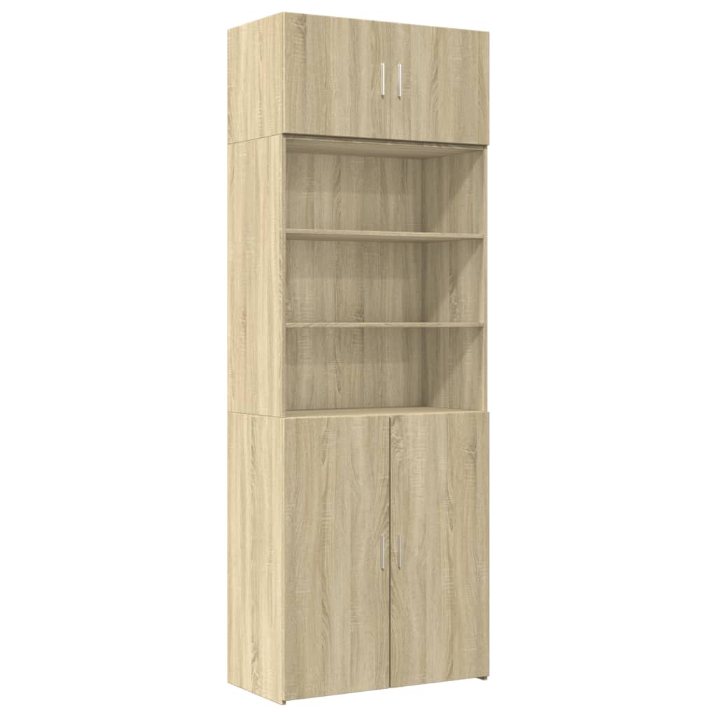 Oppbevaringsskap sonoma eik 80x42,5x225 cm konstruert tre