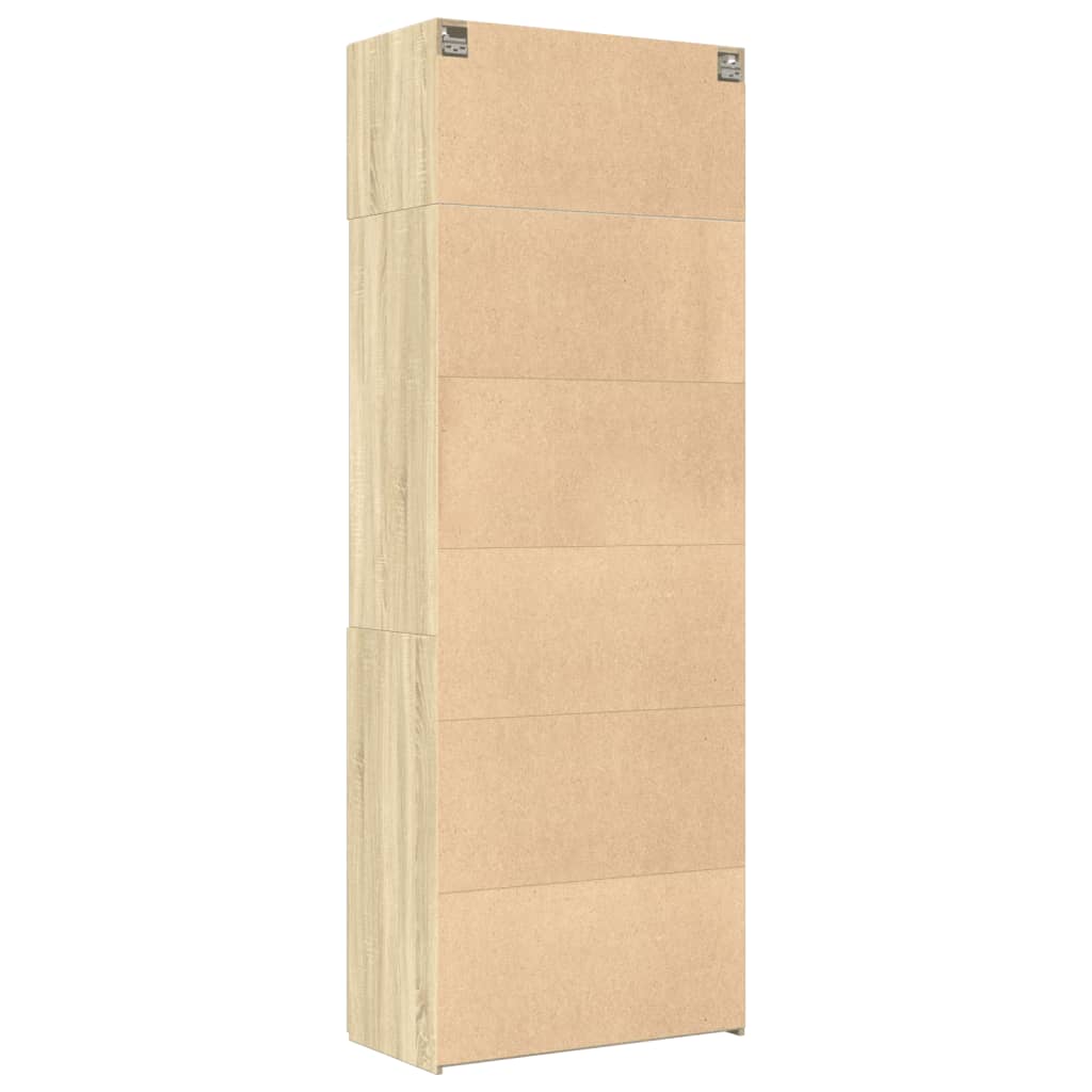 Oppbevaringsskap sonoma eik 80x42,5x225 cm konstruert tre
