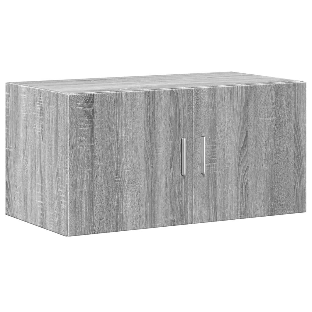 Oppbevaringsskap grå sonoma 80x42,5x225 cm konstruert tre vidaXL