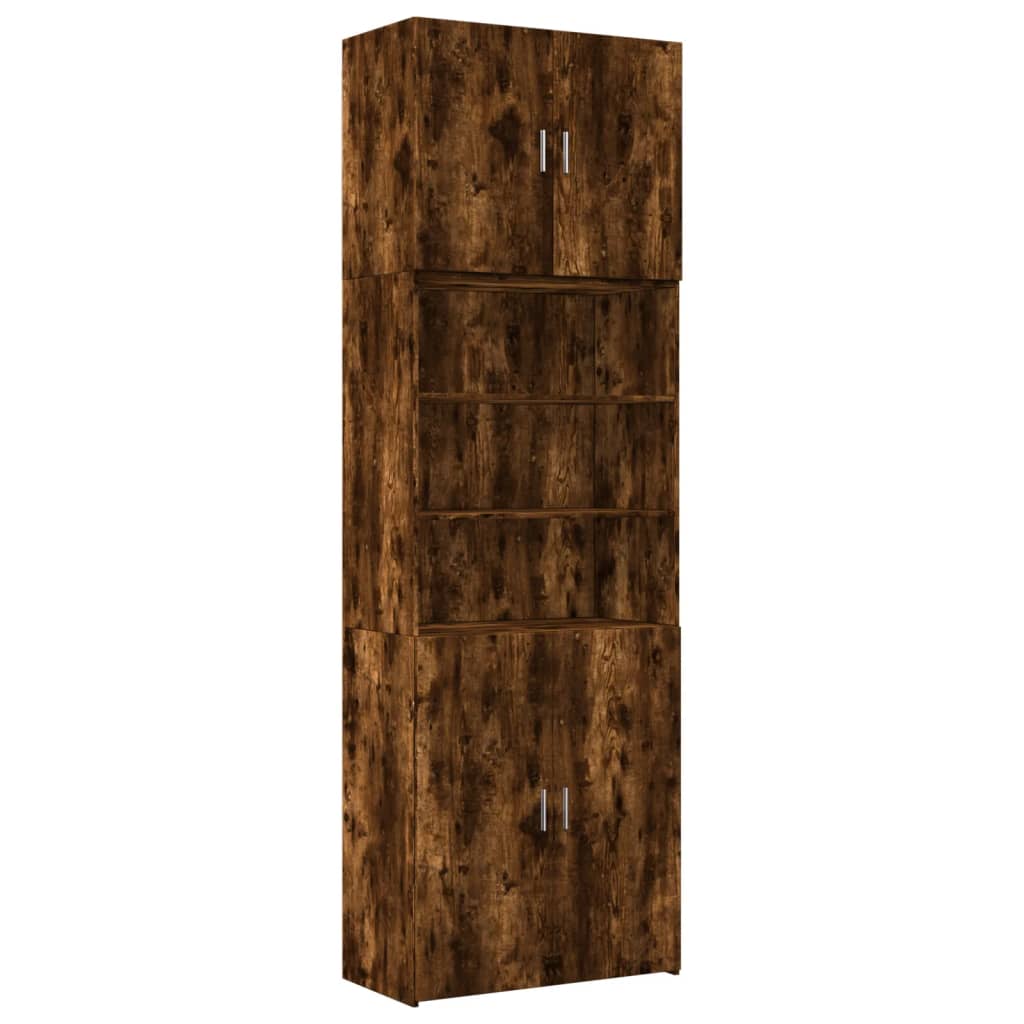 Highboard røkt eik 80x42,5x249 cm konstruert tre