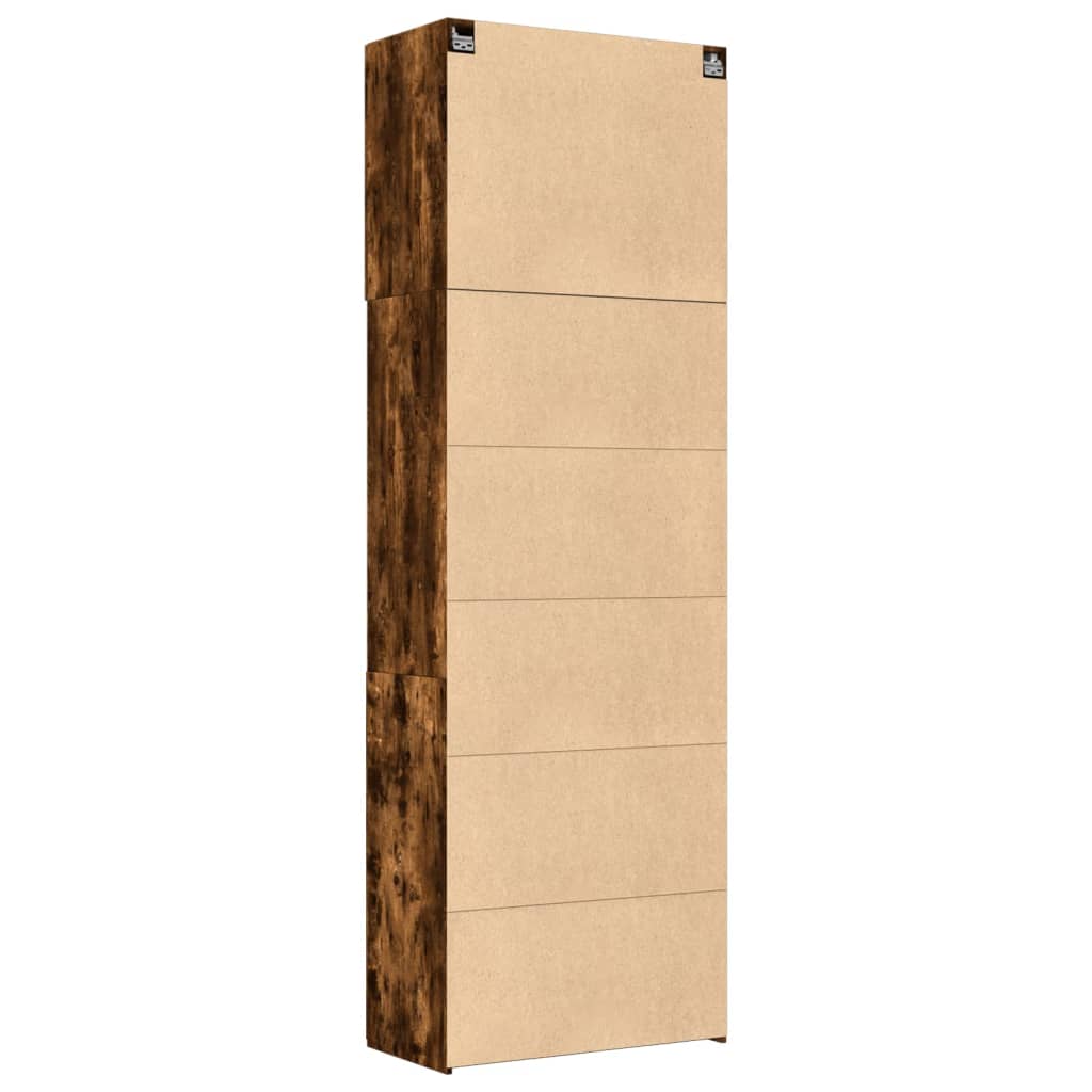 Highboard røkt eik 80x42,5x249 cm konstruert tre