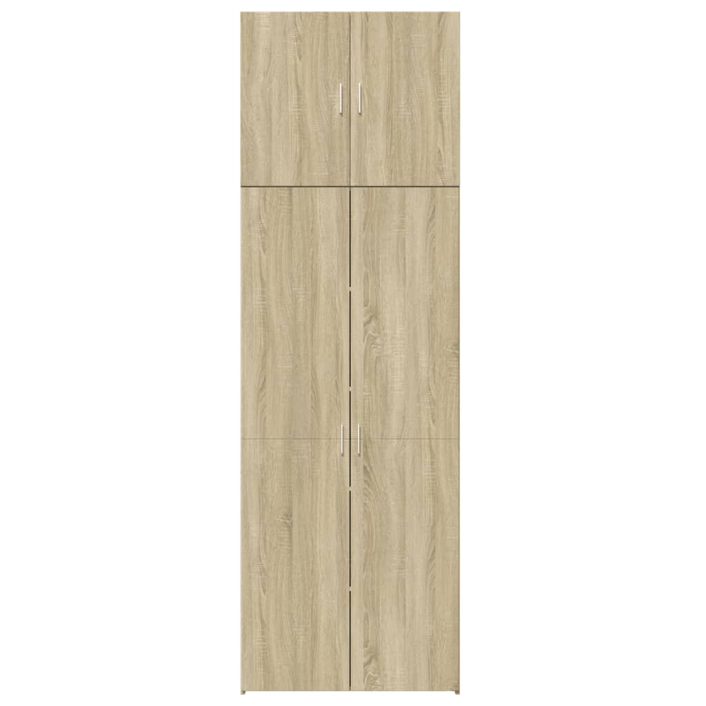 Highboard sonoma eik 80x42,5x249 cm konstruert tre vidaXL