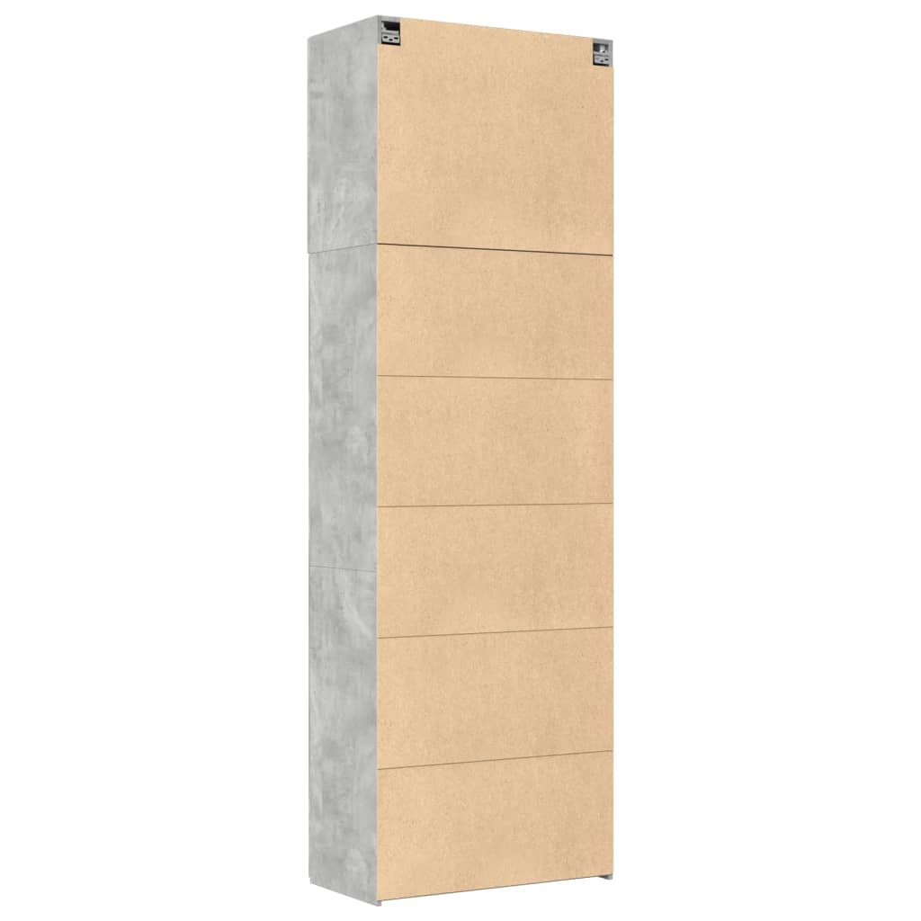 Highboard betonggrå 80x42,5x249 cm konstruert tre vidaXL