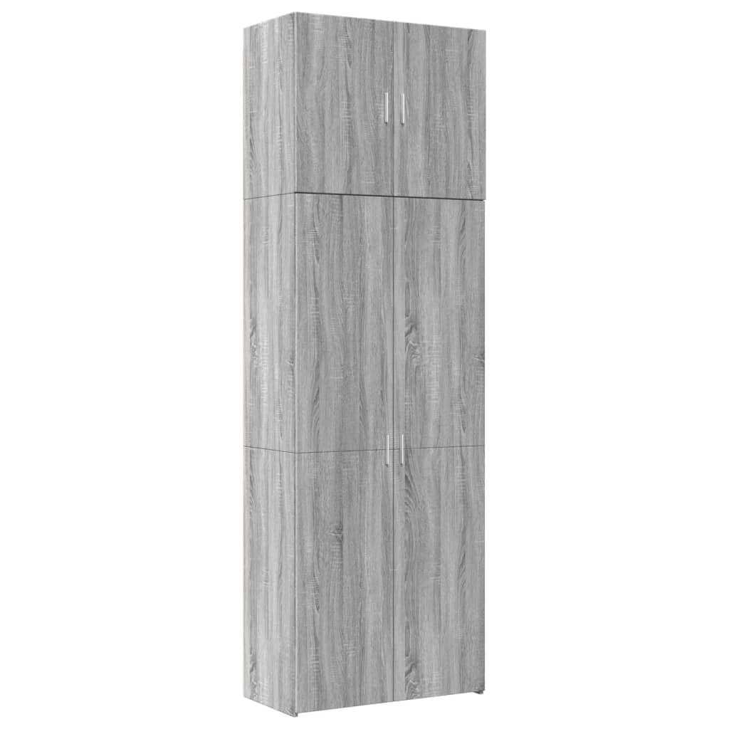 Highboard grå sonoma 80x42,5x249 cm konstruert tre vidaXL