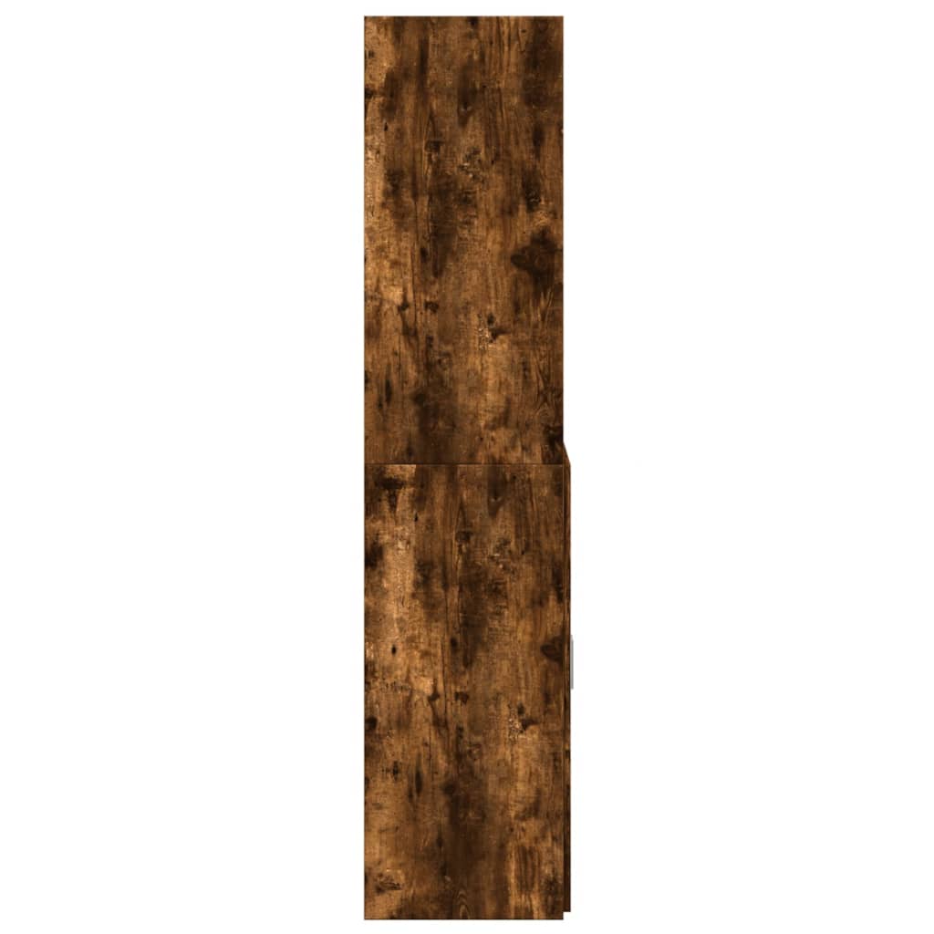 Highboard røkt eik 80x42,5x185 cm konstruert tre