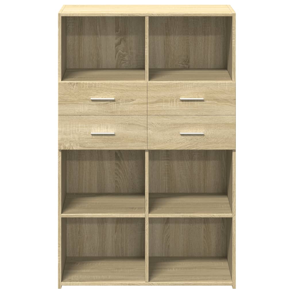 Hylle sonoma eik 80x42,5x124 cm konstruert tre