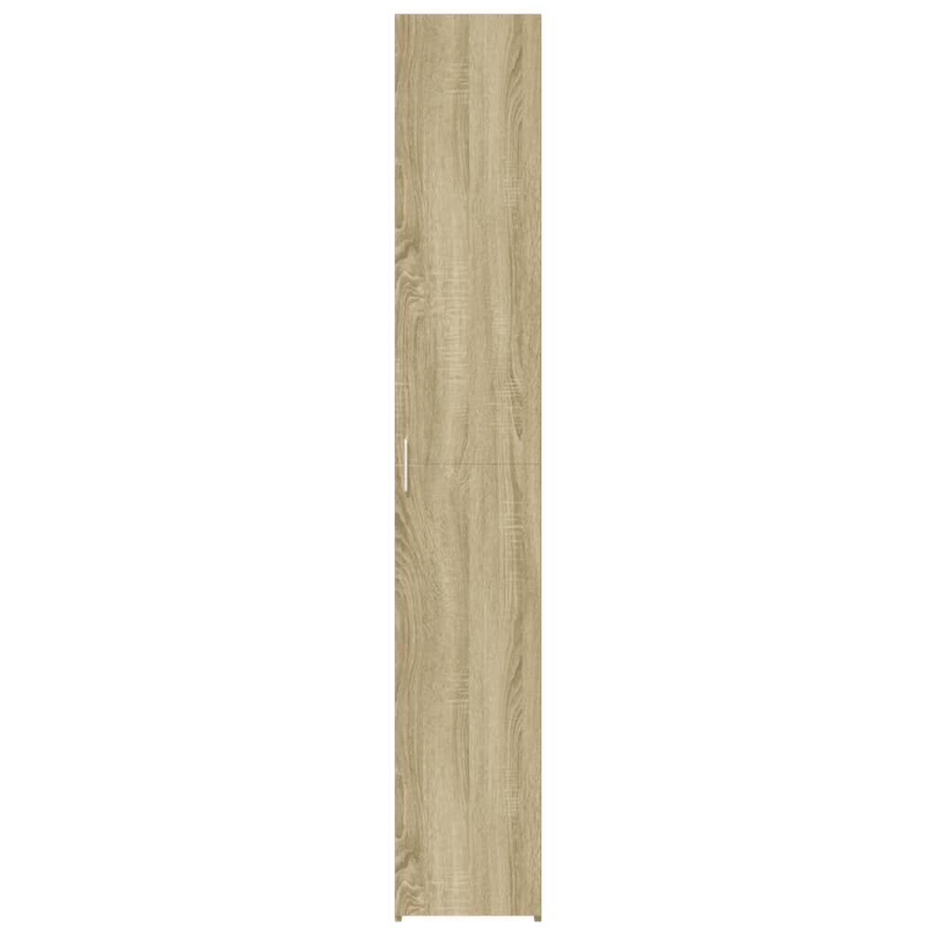 Hylle sonoma eik 30x42,5x185 cm konstruert tre