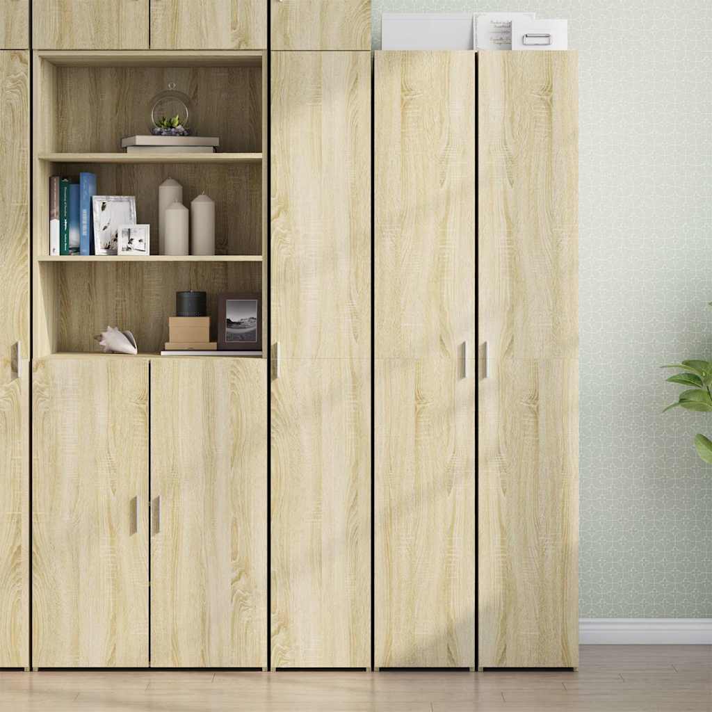 Hylle sonoma eik 30x42,5x185 cm konstruert tre