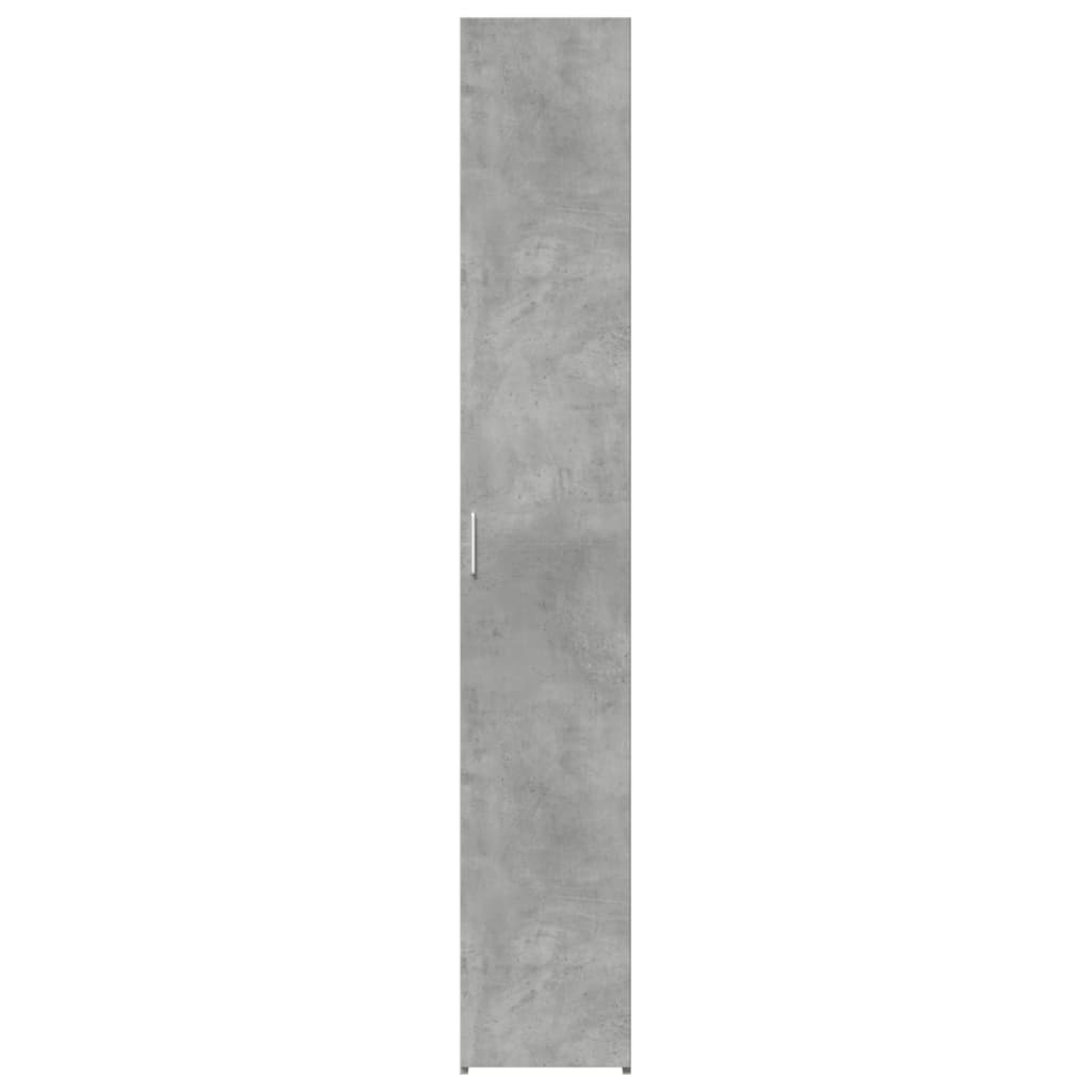 Hylle betonggrå 30x42,5x185 cm konstruert tre