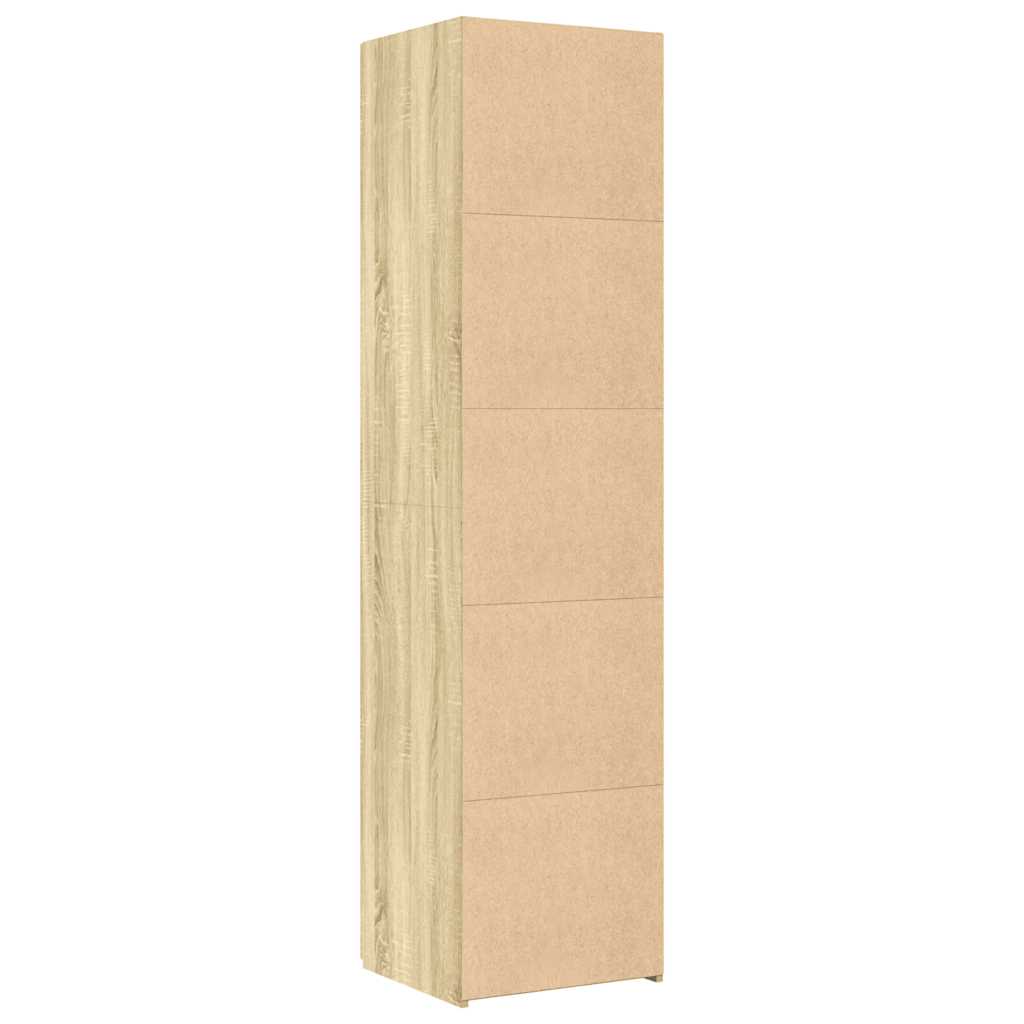 Hylle sonoma eik 45x42,5x185 cm konstruert tre