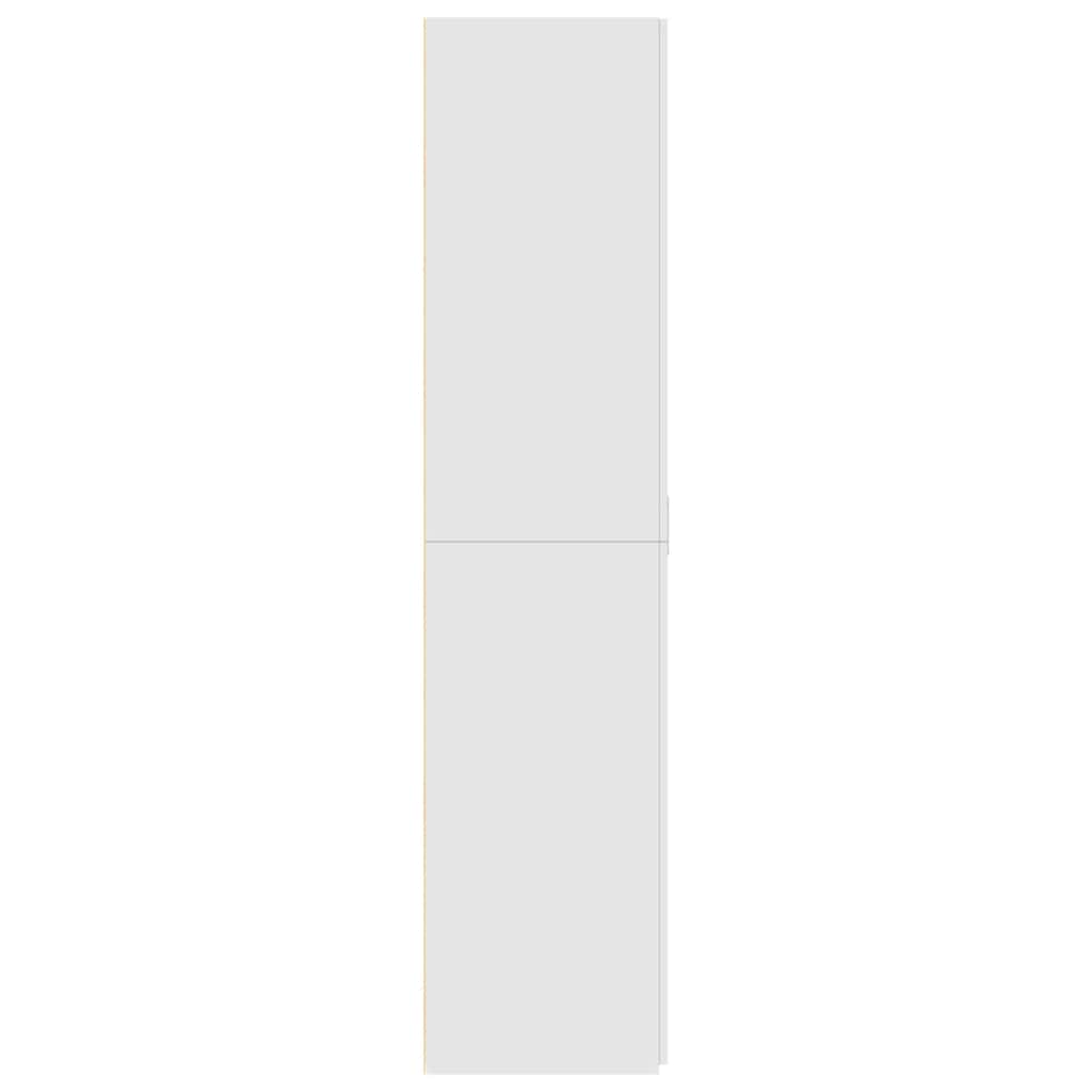 Highboard hvit 70x42,5x185 cm konstruert tre