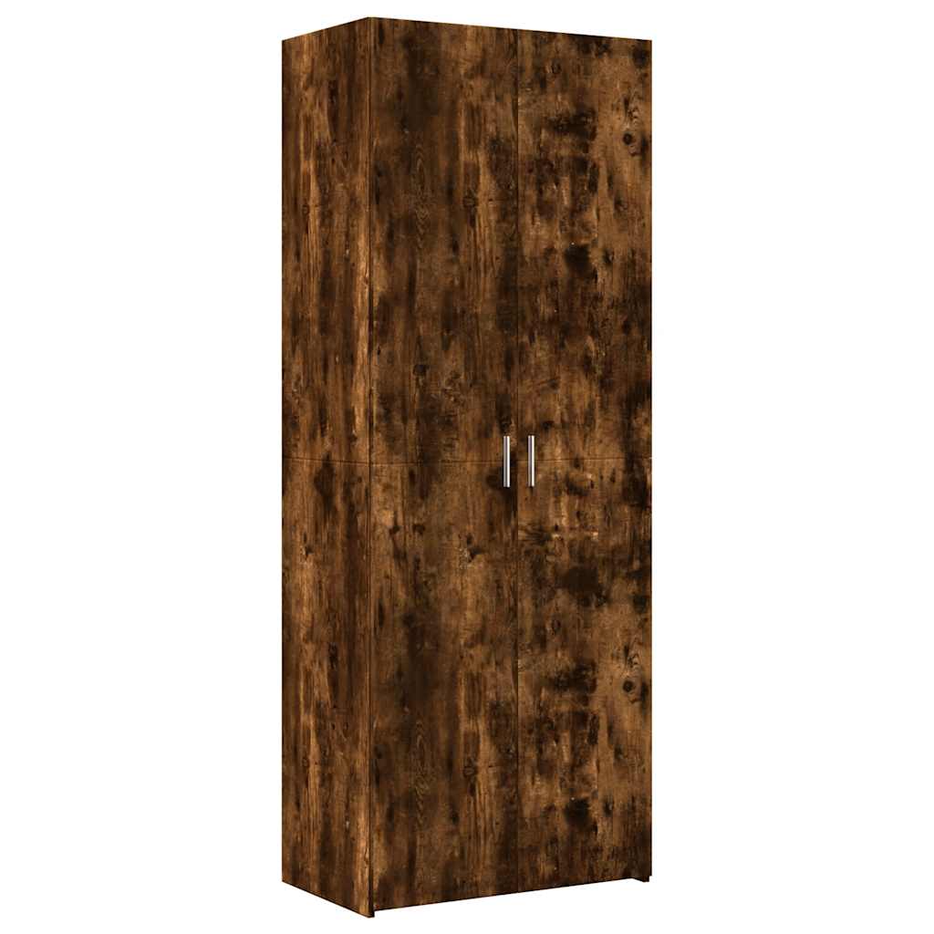 Highboard røkt eik 70x42,5x185 cm konstruert tre