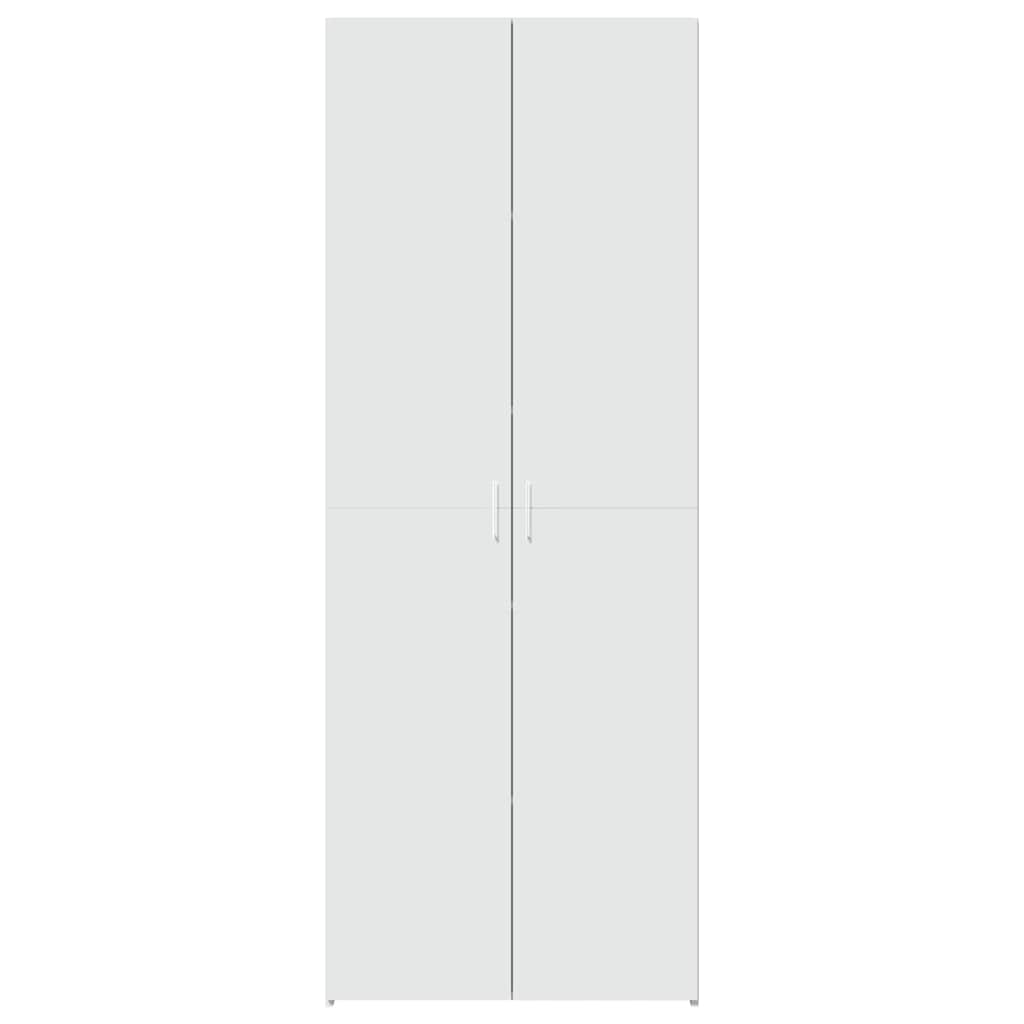 Highboard hvit 70x42,5x185 cm konstruert tre