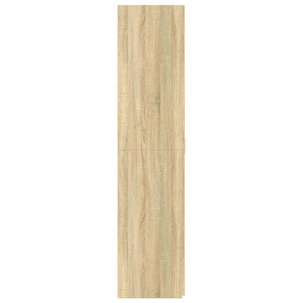 Highboard sonoma eik 70x42,5x185 cm konstruert tre