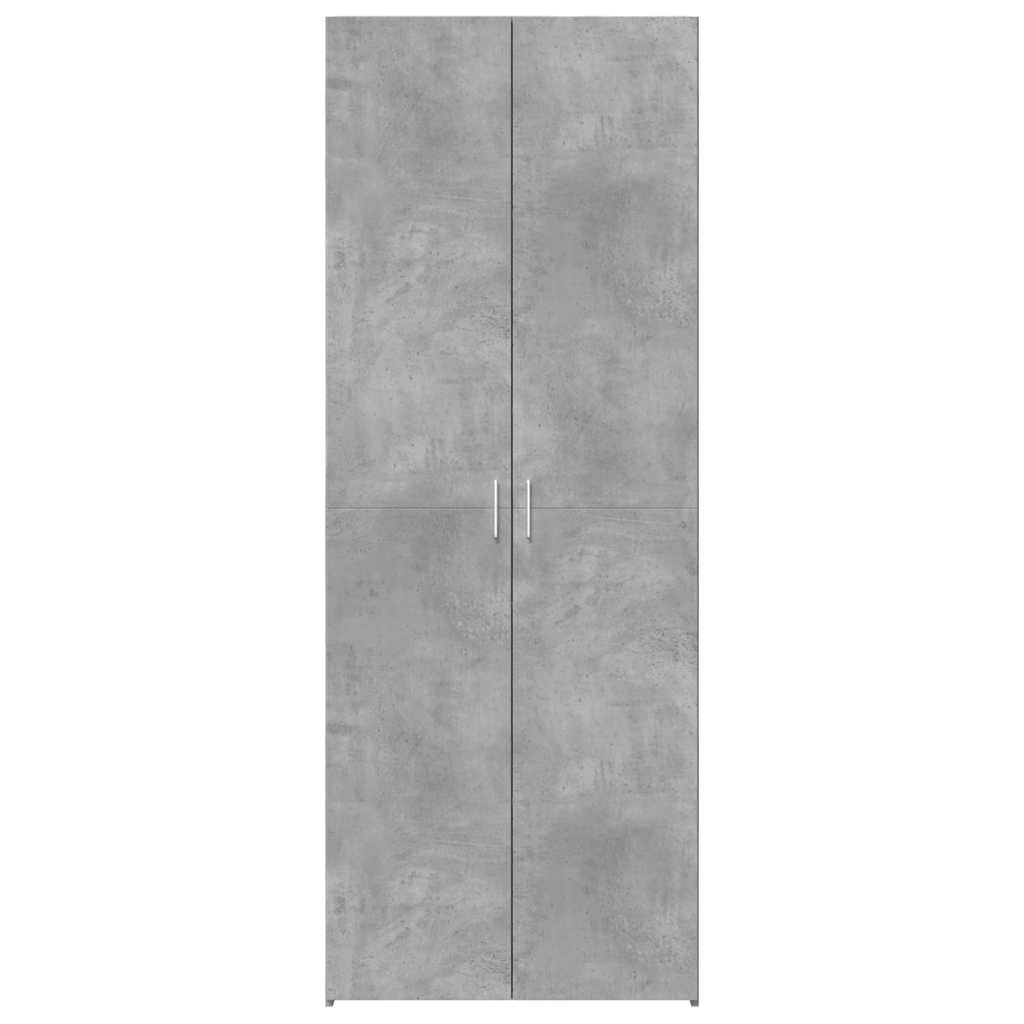 Highboard betonggrå 70x42,5x185 cm konstruert tre