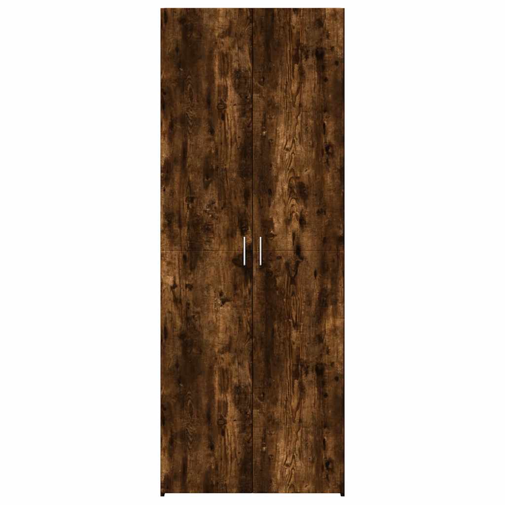Highboard røkt eik 70x42,5x185 cm konstruert tre