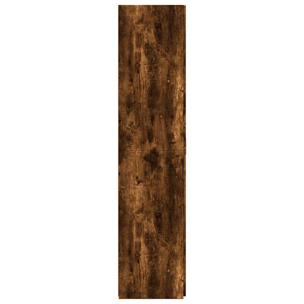 Highboard røkt eik 70x42,5x185 cm konstruert tre