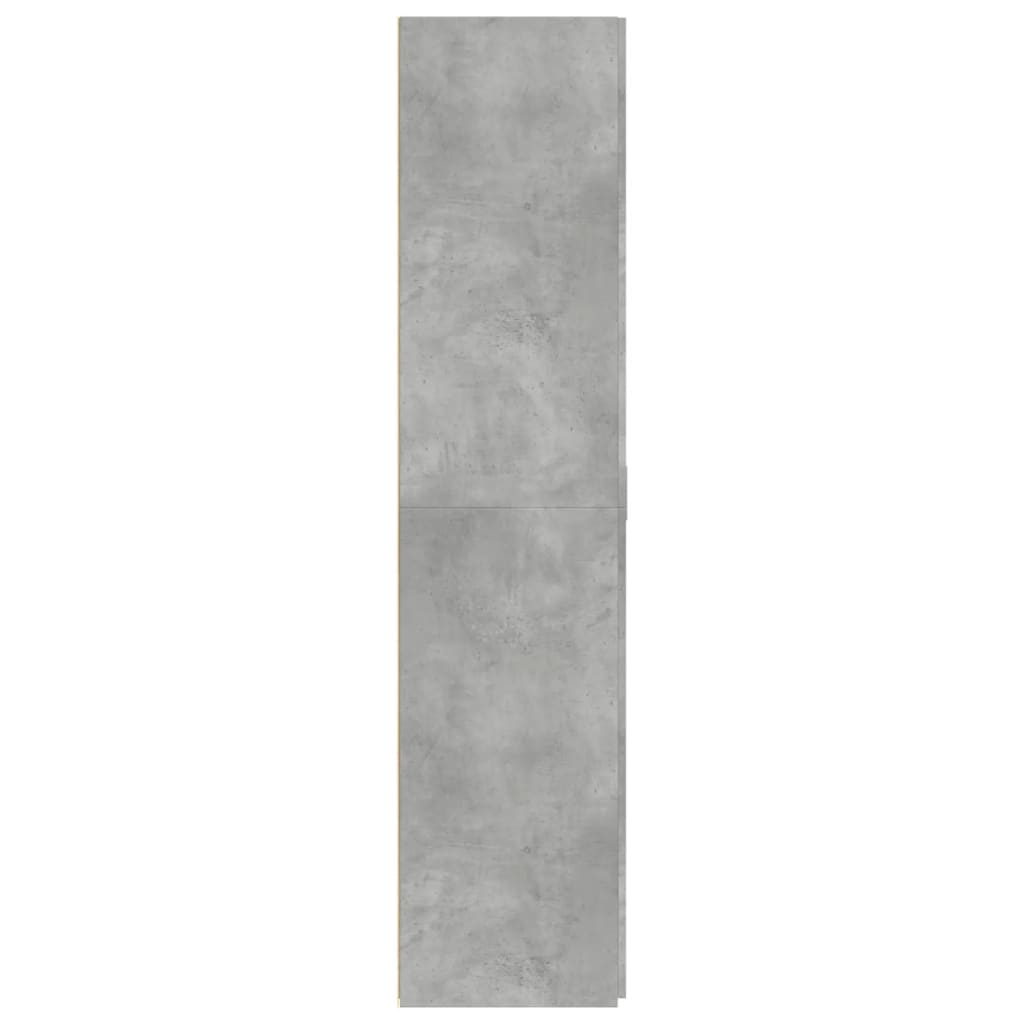 Highboard betonggrå 80x42,5x185 cm konstruert tre