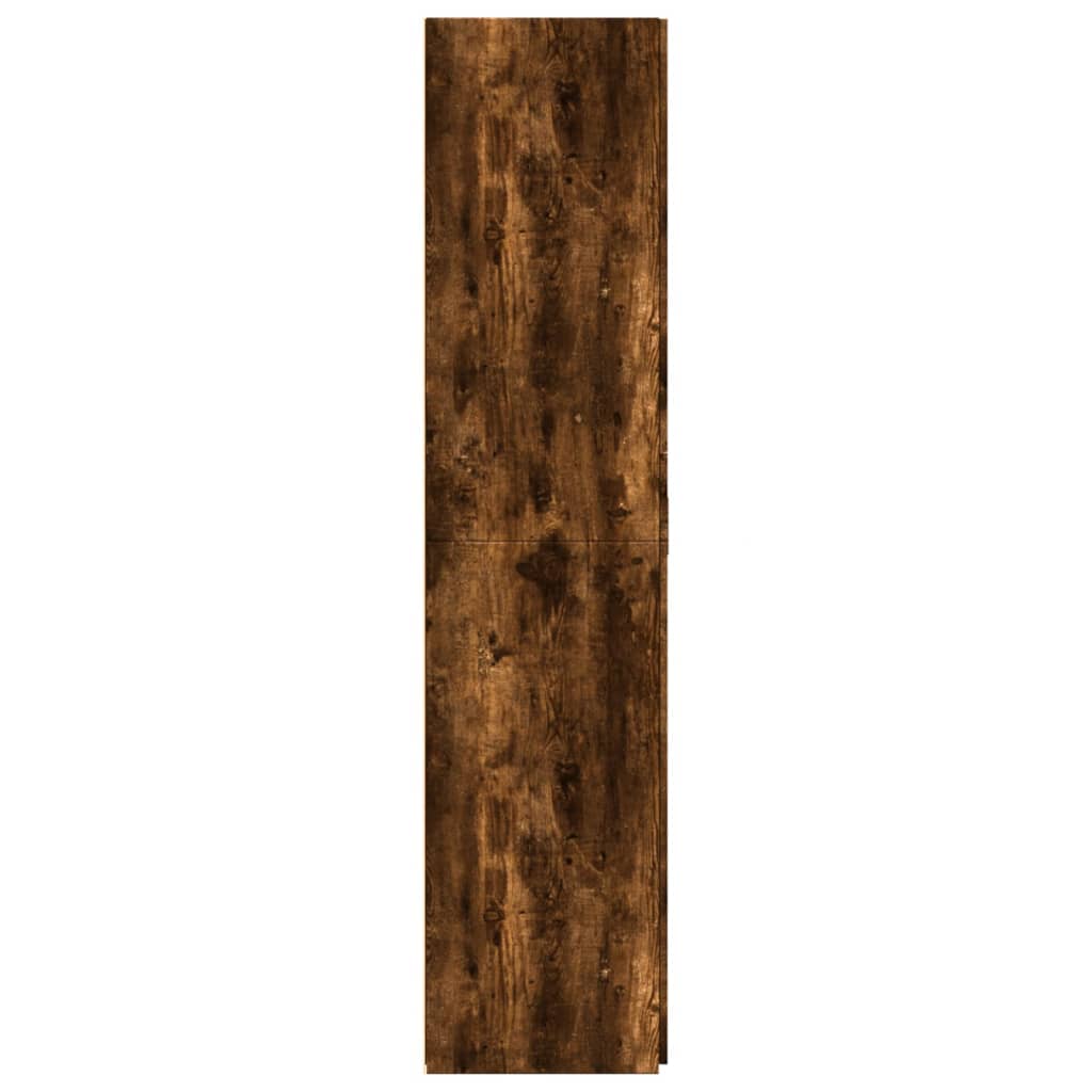 Highboard røkt eik 80x42,5x185 cm konstruert tre