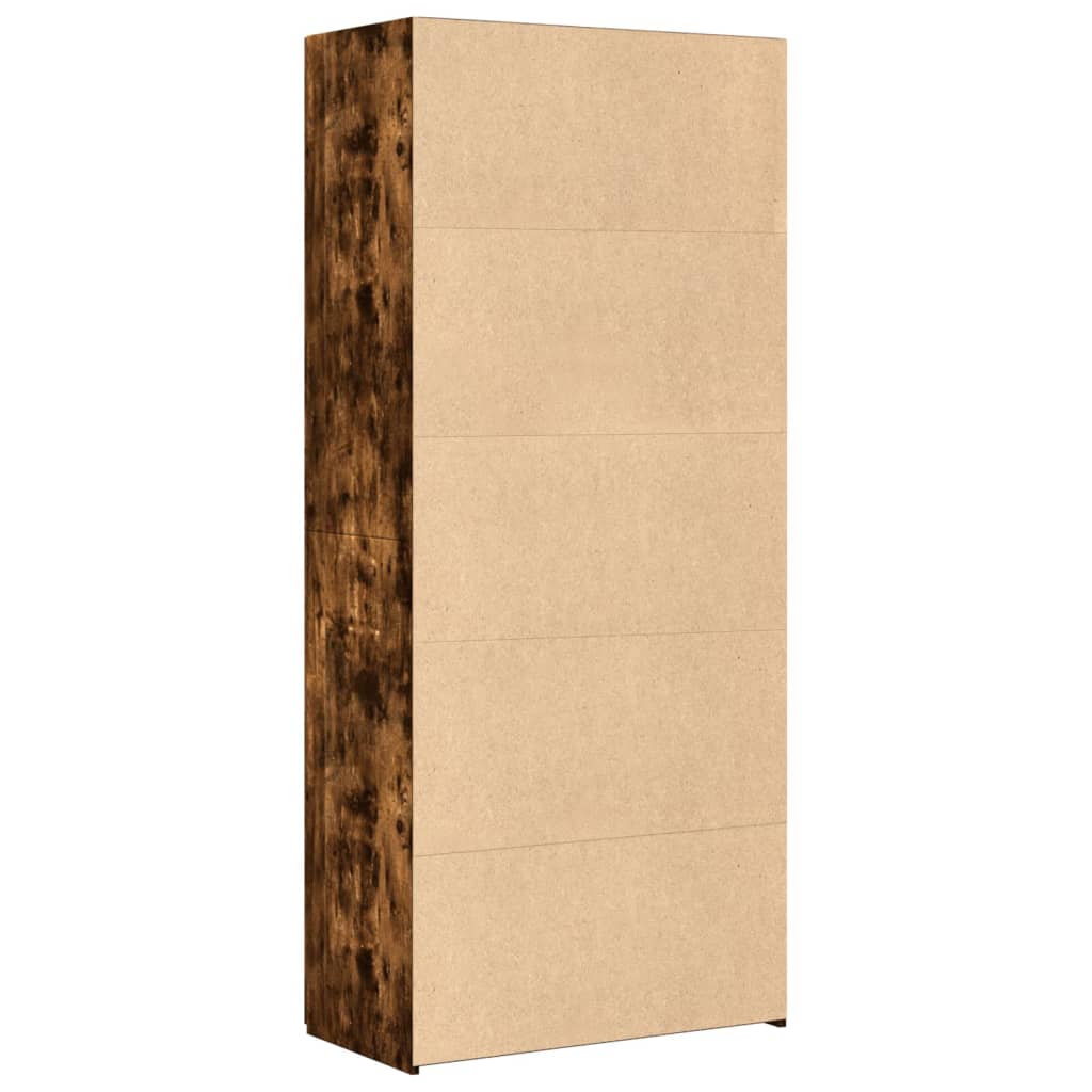 Highboard røkt eik 80x42,5x185 cm konstruert tre