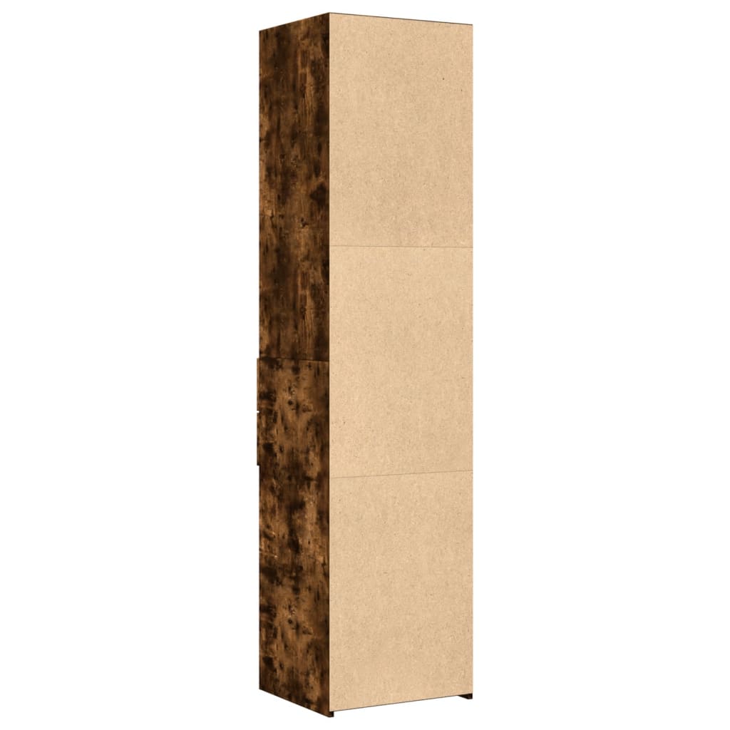 Hylle røkt eik 45x42,5x185 cm konstruert tre