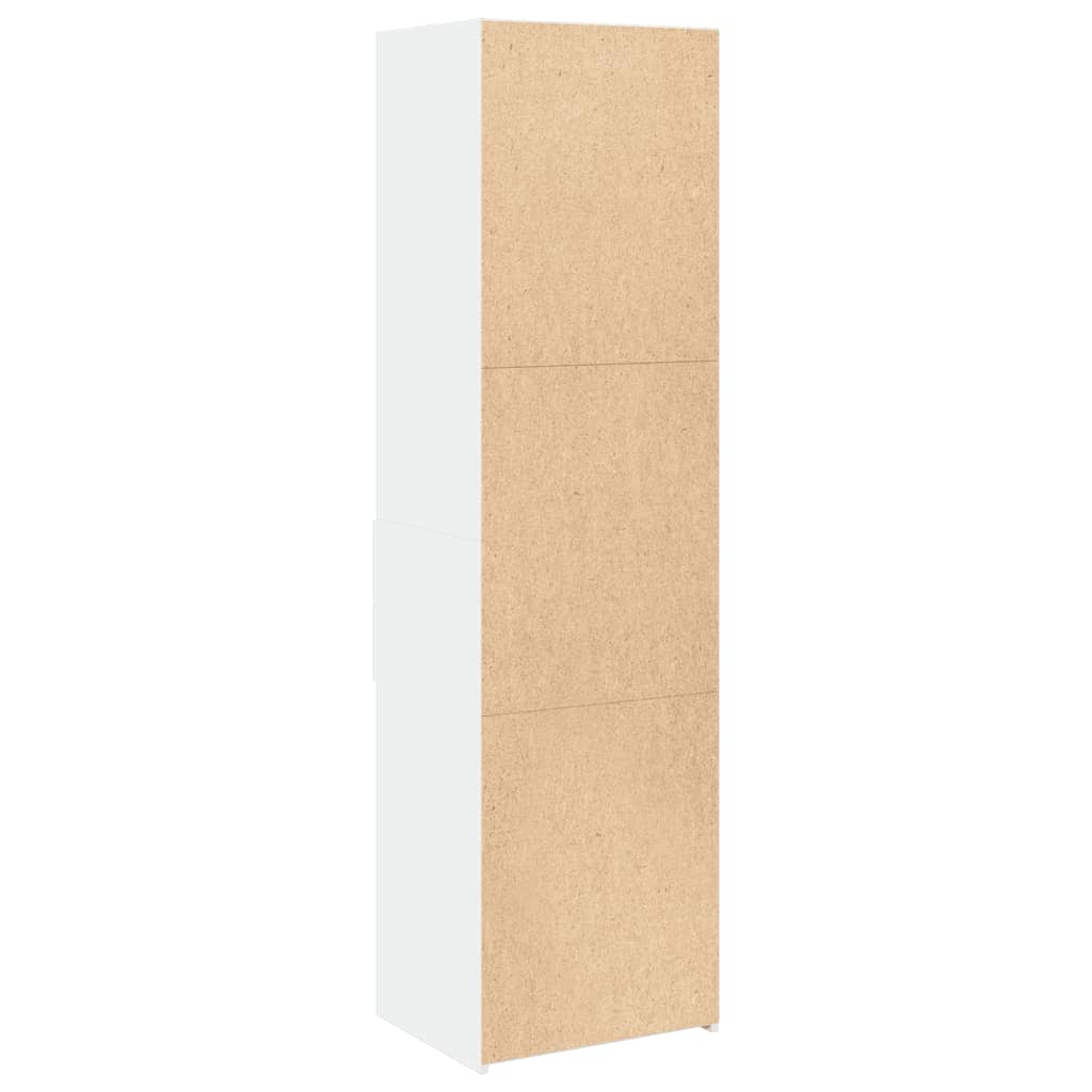Hylle hvit 50x42,5x185 cm konstruert tre vidaXL