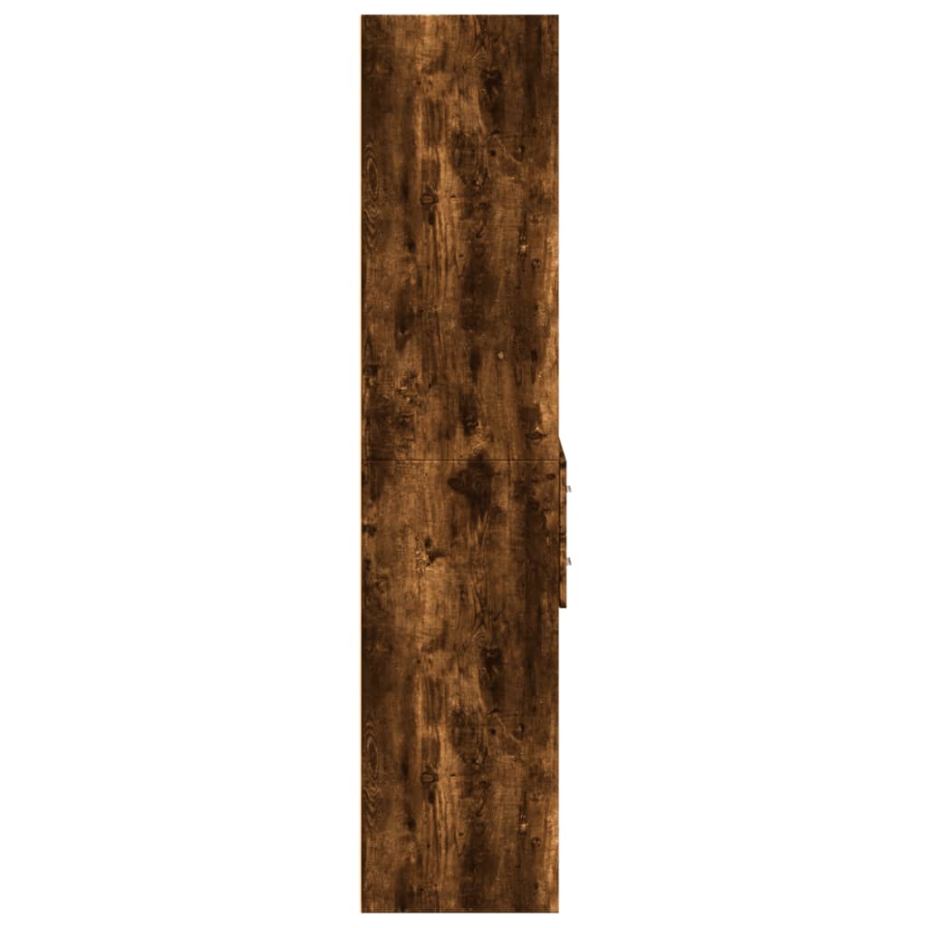 Highboard røkt eik 70x42,5x185 cm konstruert tre