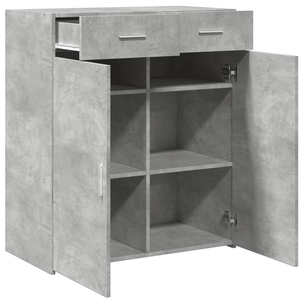 Skjenk betonggrå 80x42,5x93 cm konstruert tre